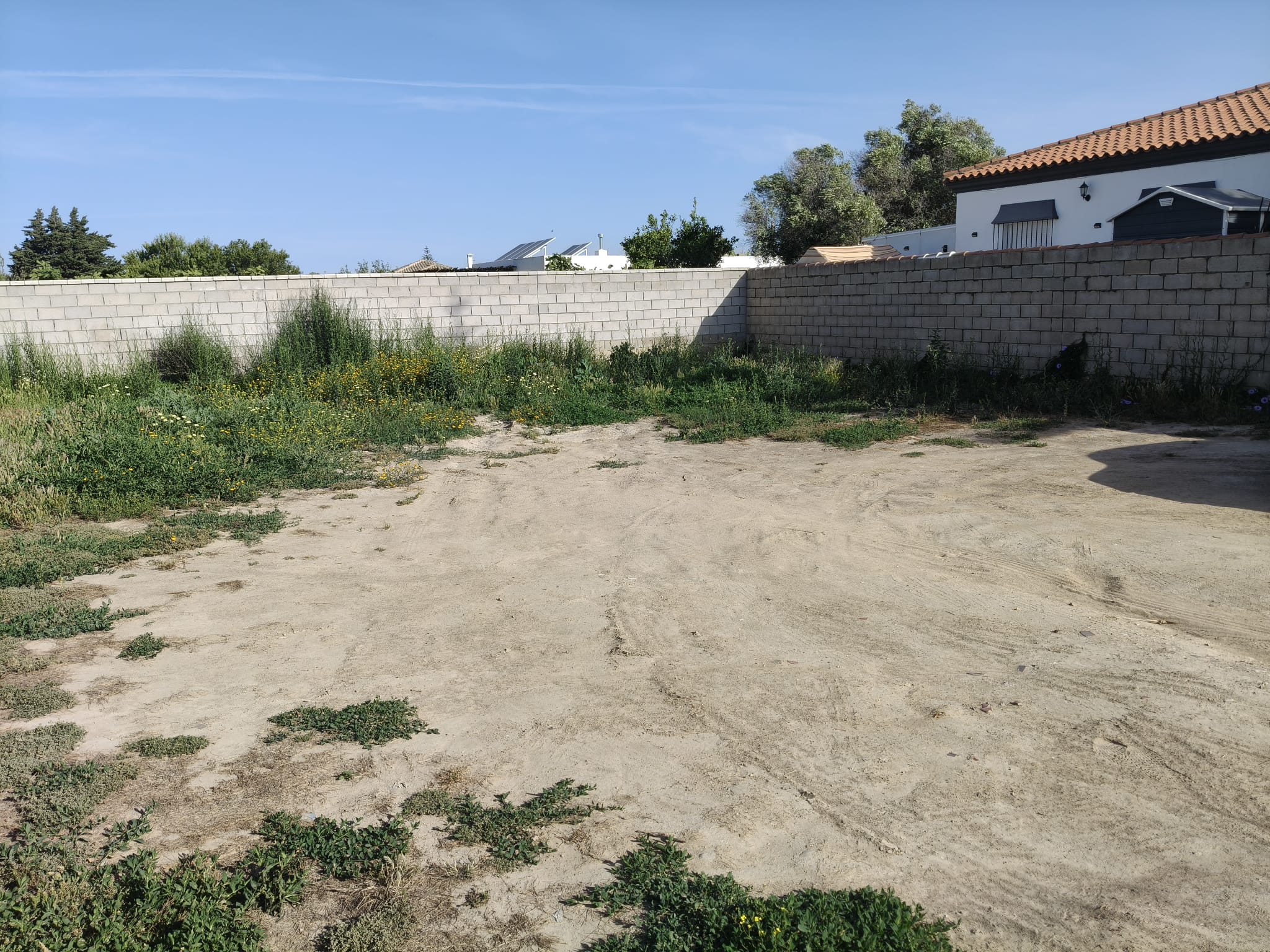 Parcela cerrada de muro en El Marquesado, Chiclana de la Frontera